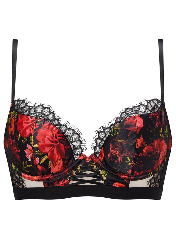 Ann Summers Enchanting Rose Padded Plunge Bra