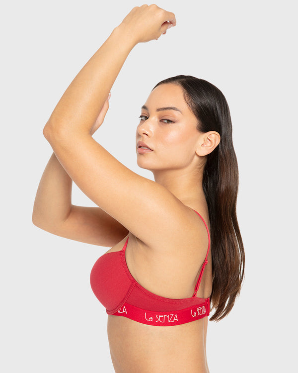 Rx Pu Pl Art Deco Logo Htr Crimson Htr / 34B
