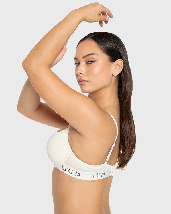 Essentials Ll Demi- Art Deco Logo Ctn Egret / 34B