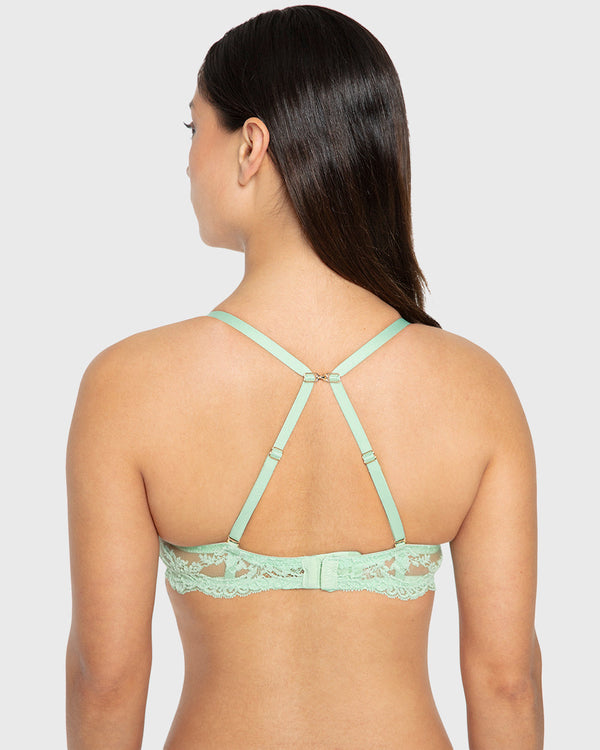 Hs Pu Pl B Smooth Cup With Opulent Lace Hemlock / 34B