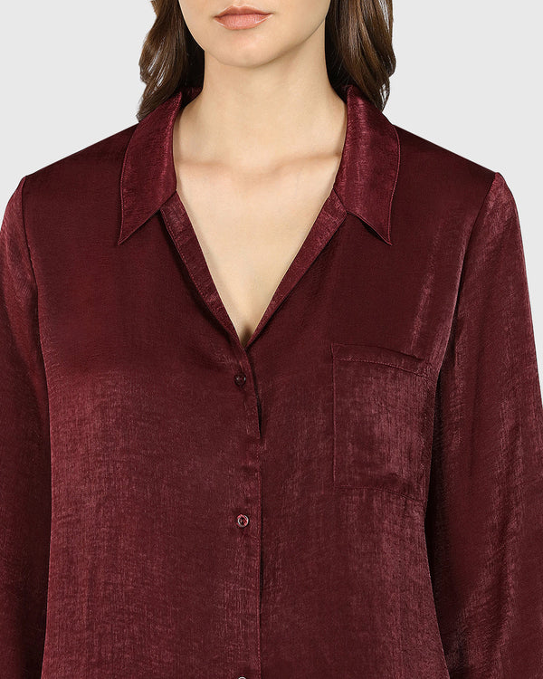 La Senza Sexy Sleep Sleveless Top Dark Red / M