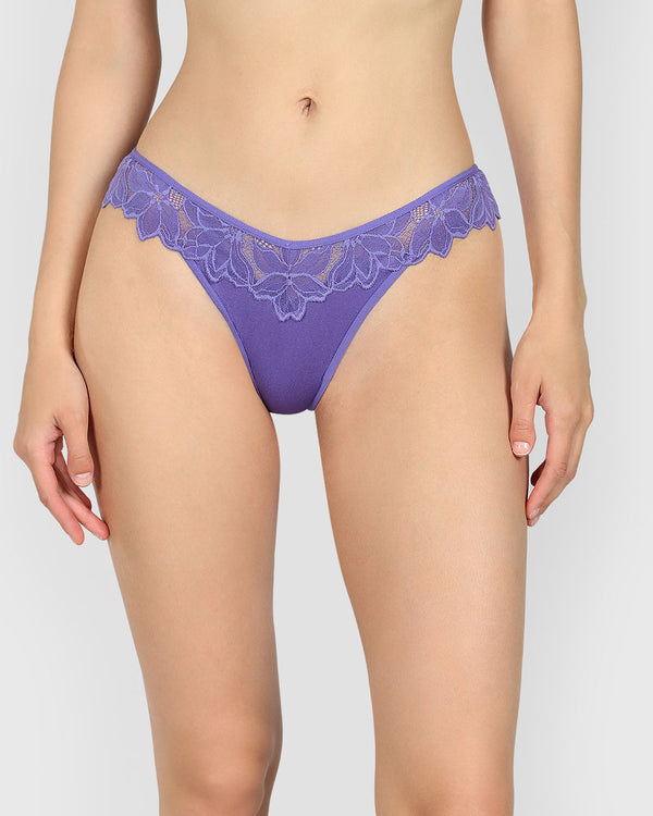 La Senza Diva Thong Panty Purple / M