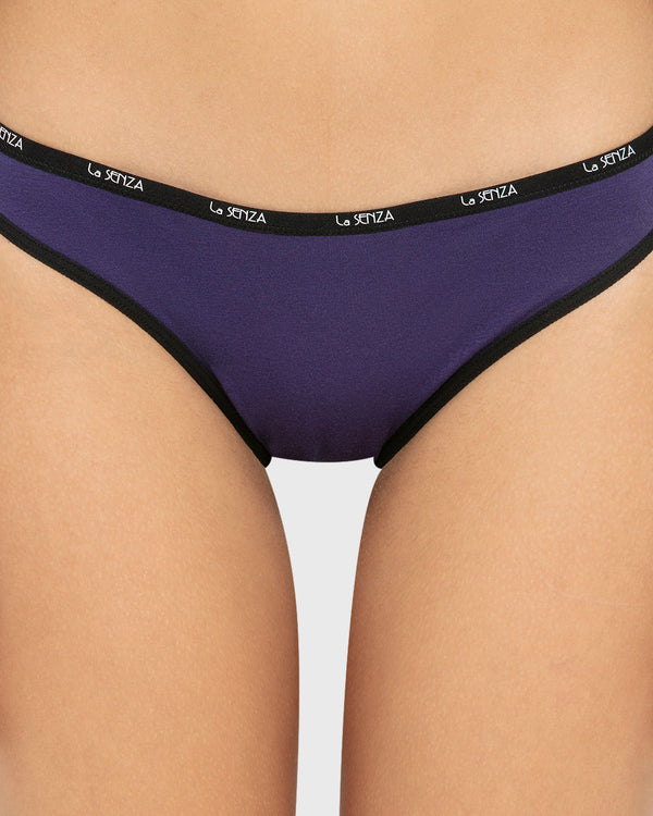 Essentials Bikini Cotton - Skinny Logo Celestial Sky With Black / M
