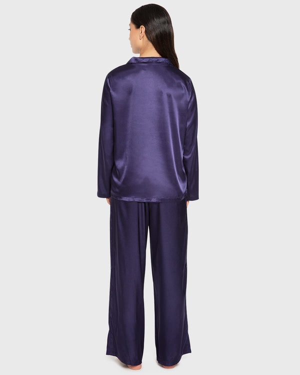 La Senza Sexy Sleep Satin Two Piece Long Pant Pajama Set