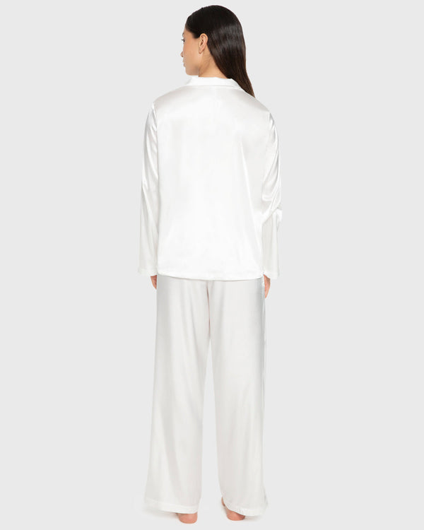 La Senza Sexy Sleep Satin Two Piece Long Pant Pajama Set