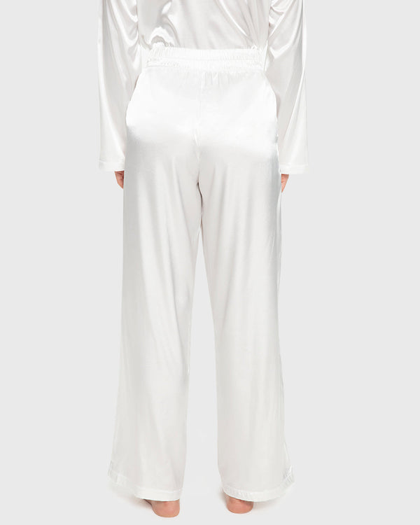 La Senza Sexy Sleep Satin Two Piece Long Pant Pajama Set
