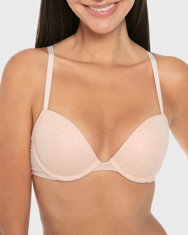 La Senza Remix Push Up Plunge Bra Pearl Blush Htr / 34B