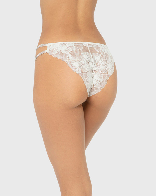 Diva Hl Mini Cheeky Lavish Lc W Rhinestone Straps Ivory / M