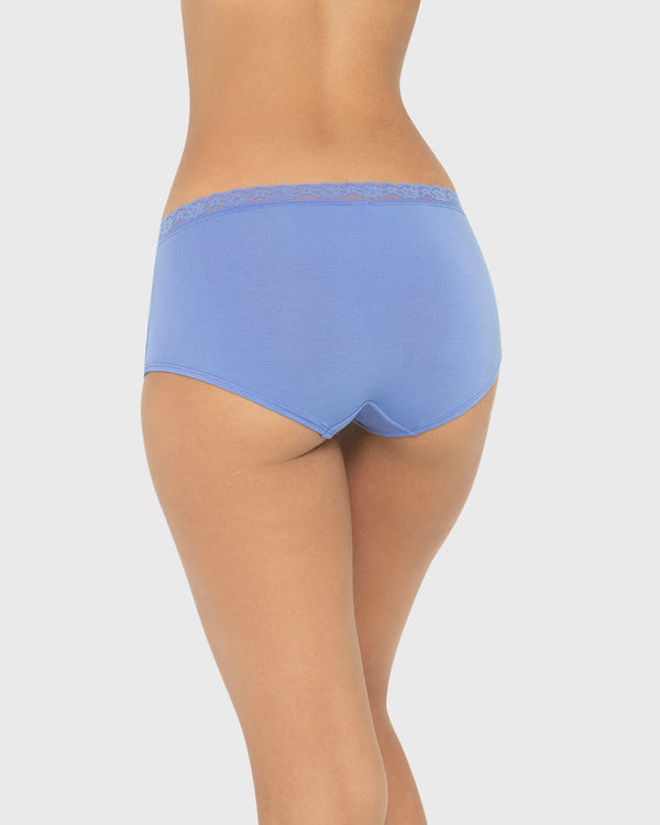 Us Boyshort Modal With Beloved Trim Wedgewood / M