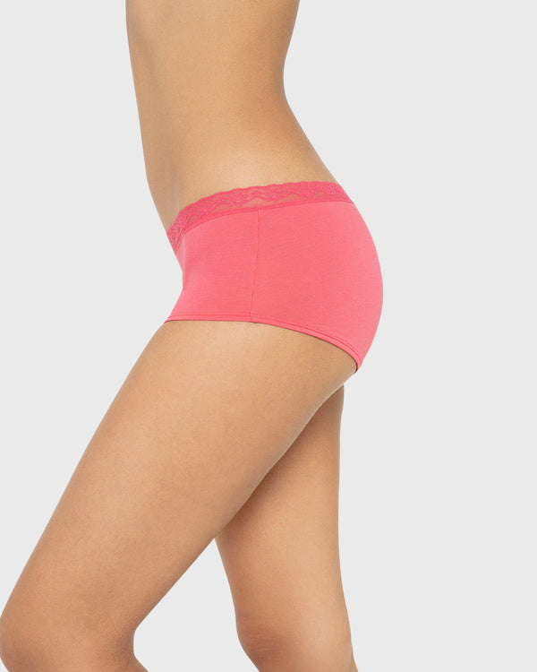Us Boyshort Modal With Beloved Trim Party Punch / M
