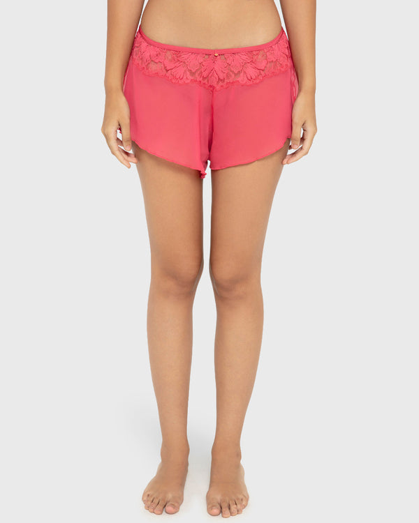 Pj Obv Lavish Lc W Chiffon Cami Short Set Party Punch / M