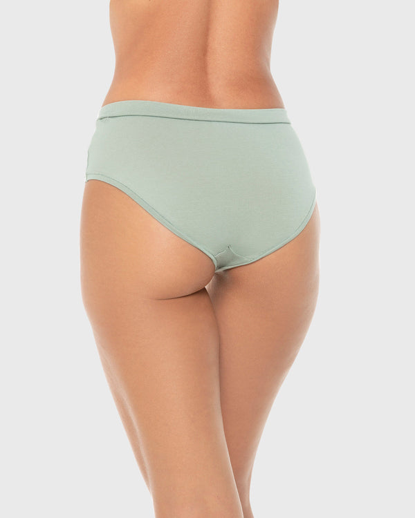 La Senza Hipster Wide Waist Cotton Panty Iceberg Green / M