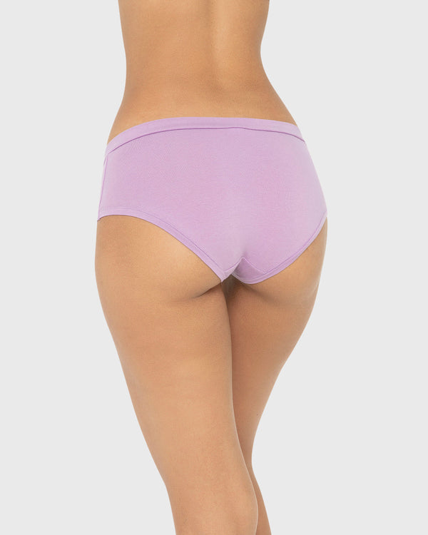 Essentials Cotton Hipster Wide V Waist Regal Orchid / M