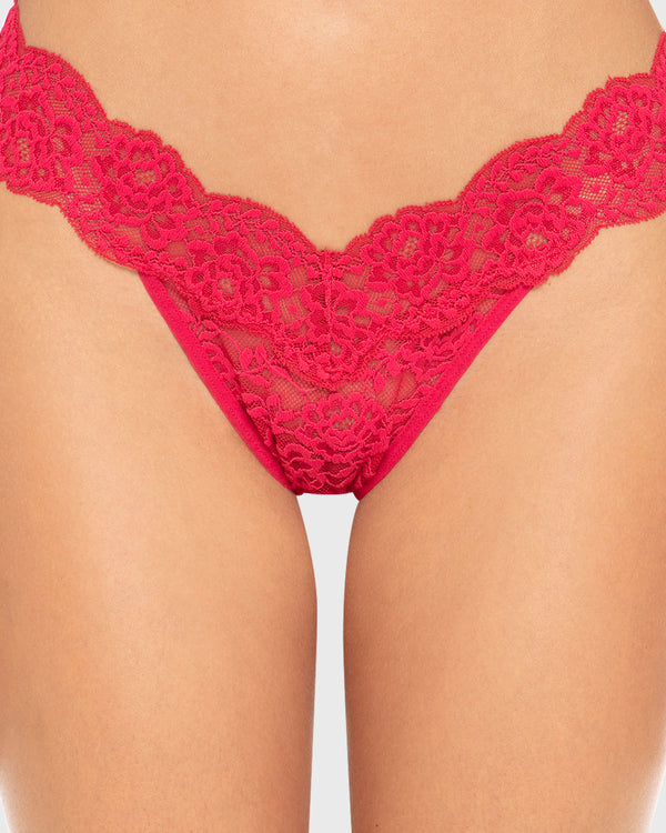 RX HL/HW MINI CHEEKY SUPERSTAR CHIC LACE Passion Red / M