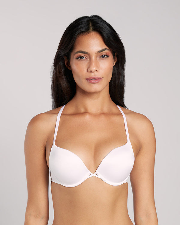 La Senza Sexy Double Pushup Plunge Bra WHITE / 34B