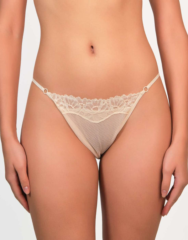 La Senza Sexy Cheeky Panties Ivory / MED