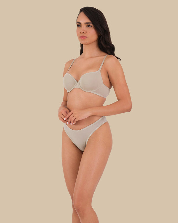 ESSENTIALS LL DEMI- LOGO SKINNY TRIM Beige / 34B