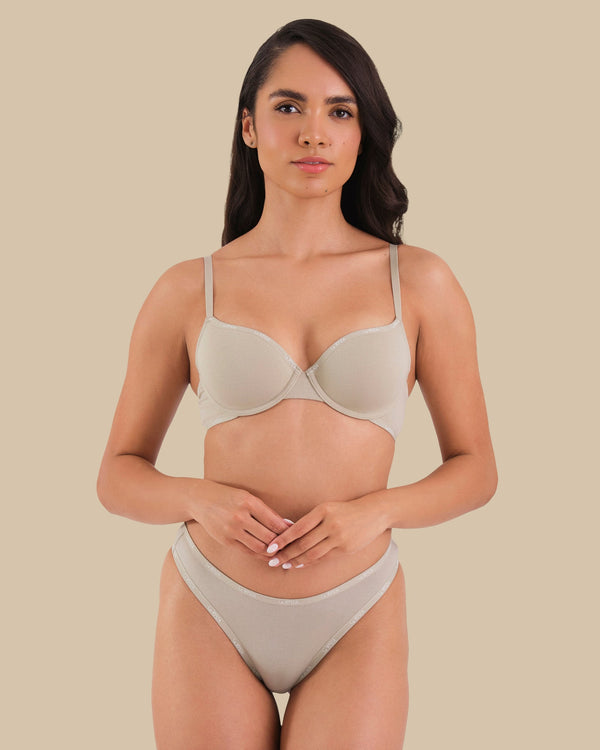 ESSENTIALS LL DEMI- LOGO SKINNY TRIM Beige / 34B