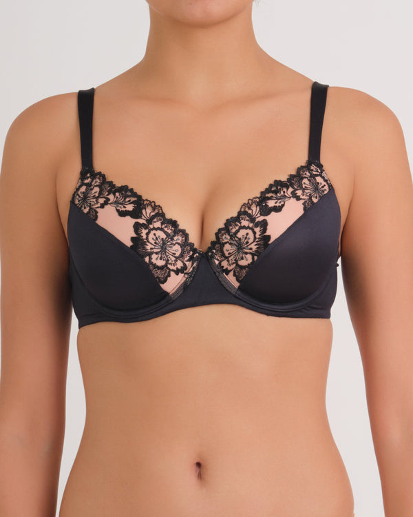 Ss Ll Cls Midnight Embroidery Designer QFWW / 34B
