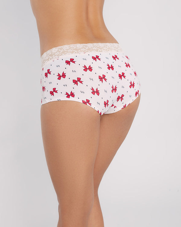 La Senza Cotton Trendy Boyshort Panties Red / M