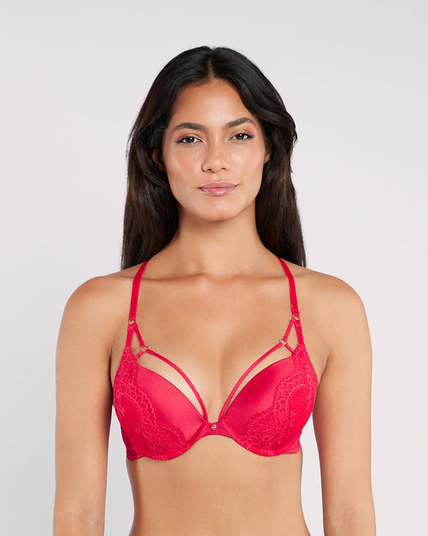 La Senza Lace Sexy Double Pushup Plunge Bra 6S2D / 34B