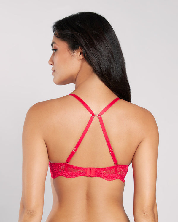 La Senza Lace Sexy Double Pushup Plunge Bra 6S2D / 34B