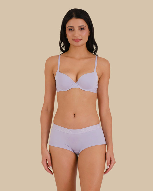 ESSENTIALS LOGO COTTON DEMI BRA White / 34A