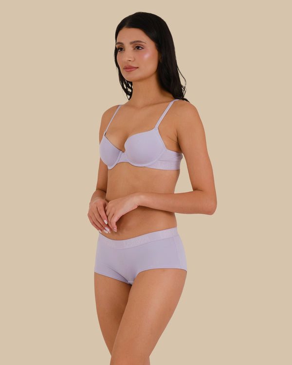 ESSENTIALS LOGO COTTON DEMI BRA White / 34A