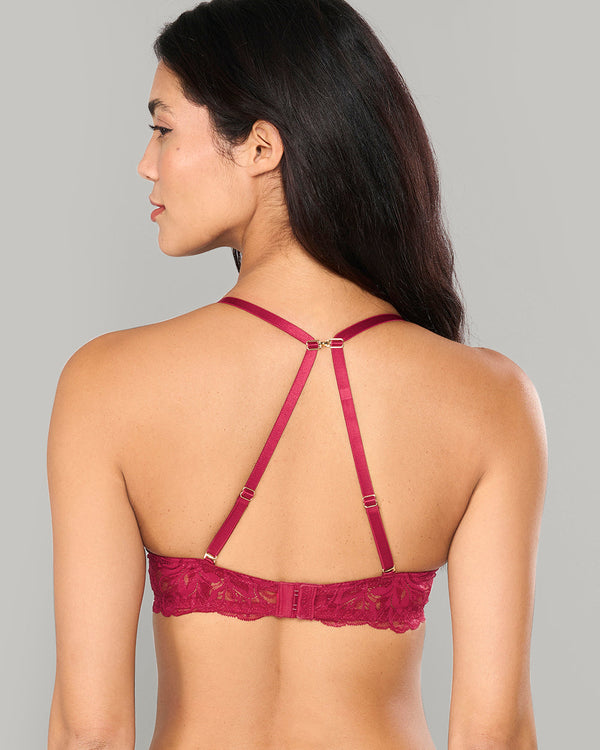 FOILED FLIRT PUSH-UP – LA SENZA PARISIAN CHIC DRK RED / 34B