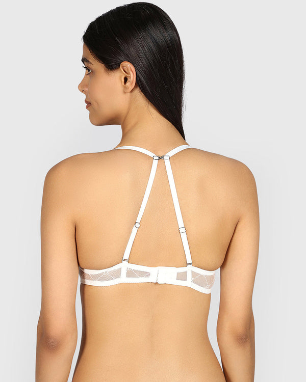 La Senza Beyond Sexy Gel Padding Plunge Bra IVORY / 34B