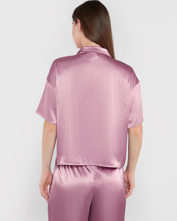La Senza Unlined Satin Button Down Sleep Top