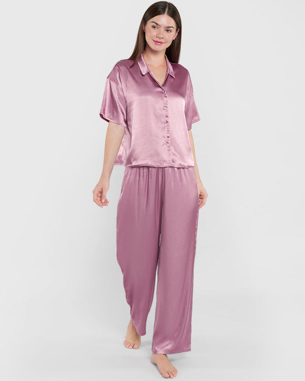 La Senza Sleep Unlined Satin Drawstring Pant
