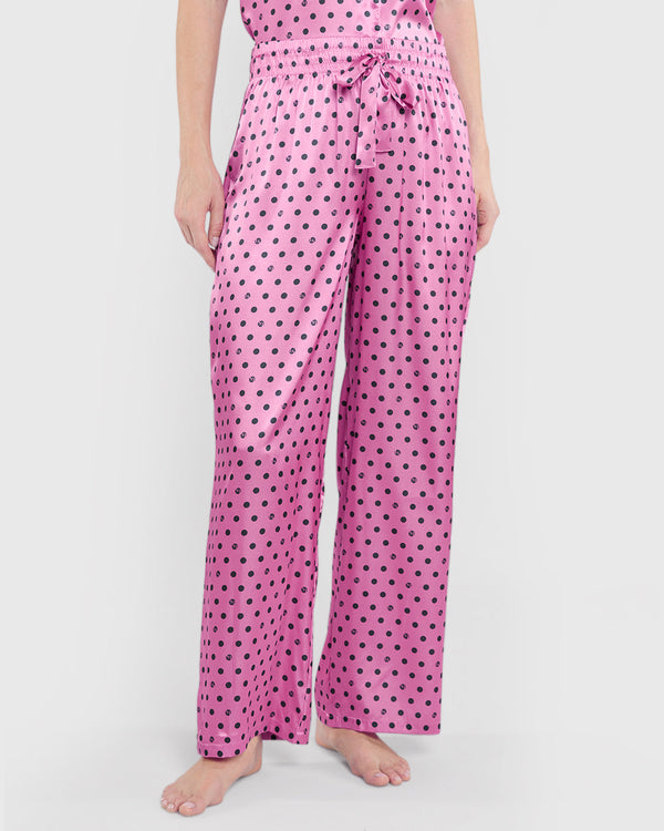 La Senza Sleep Unlined Printed Satin Drawstring Pant