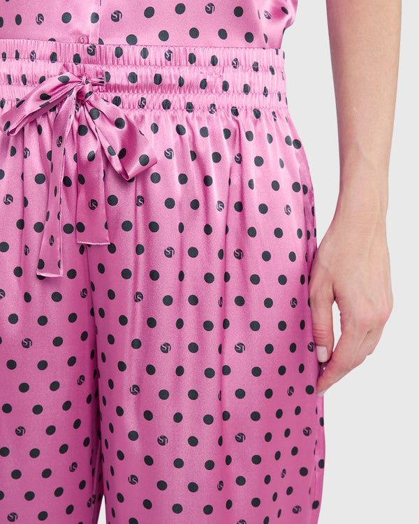 La Senza Sleep Unlined Printed Satin Drawstring Pant
