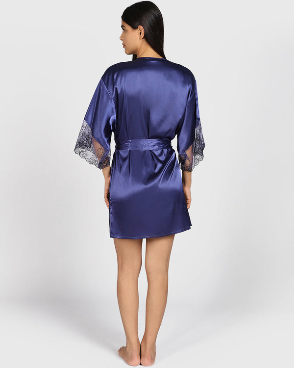 La Senza Sexy Sleep Satin Robe BHMI-LAZ / S/M