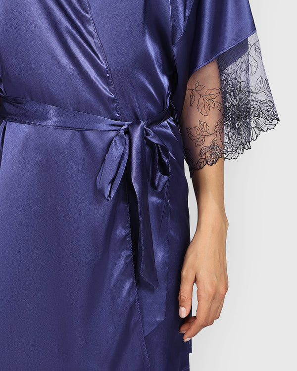 La Senza Sexy Sleep Satin Robe BHMI-LAZ / S/M