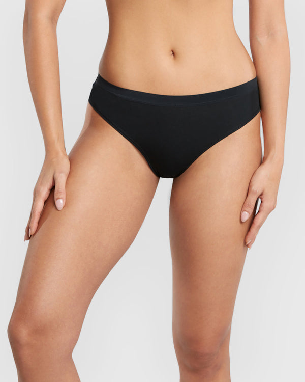 La Senza Ultrasoft Thong Panty Black / M