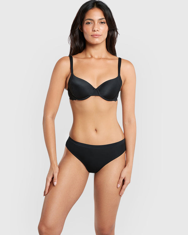 La Senza Ultrasoft Thong Panty Black / M