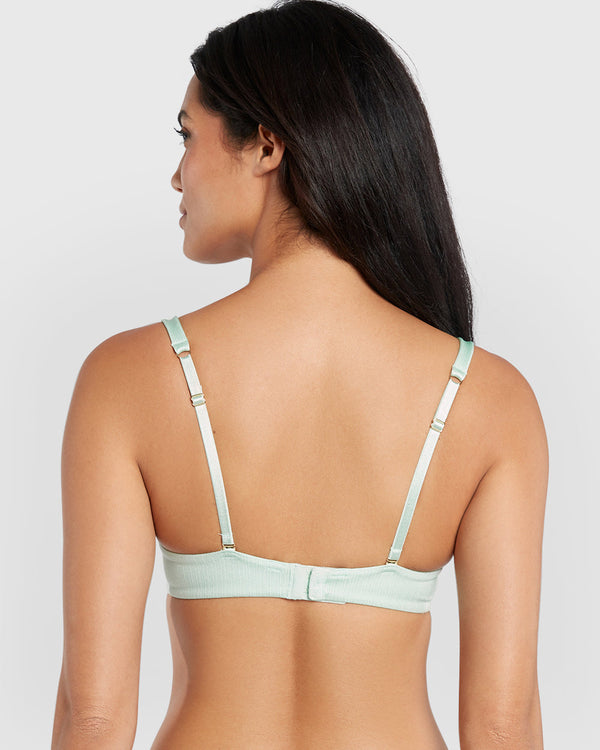 La Senza Obvious Lightly Lined Full Coverage Bra Green / 34B