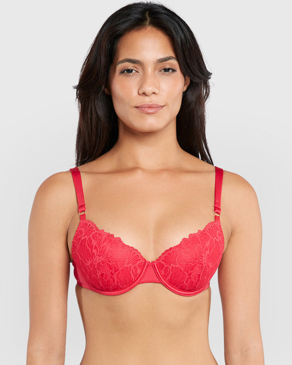 La Senza Obvious Lightly Lined Full Coverage Bra Pink / 34B