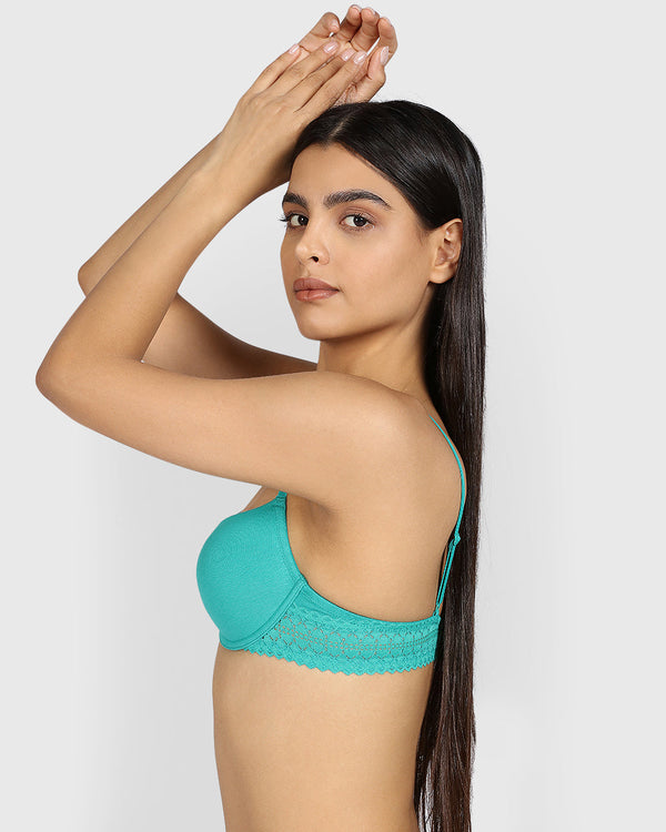 La Senza Remix Lightly Lined Demi Bra AQUATIC AWE / 34B