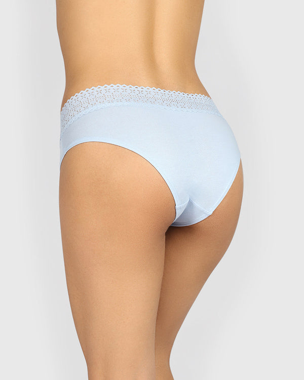 La Senza Remix Trendy Cotton Hipster Panties SUBDUED BLUE / M