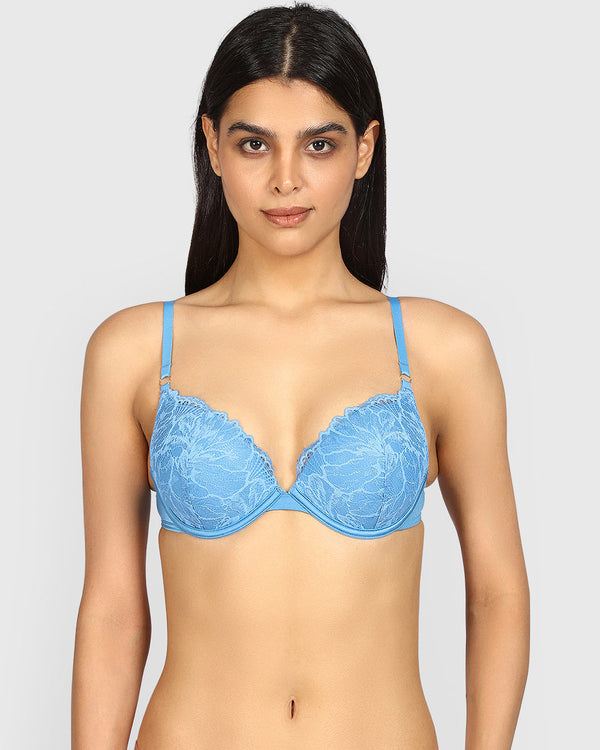 La Senza Hello Sugar Plunge Double Pushup Bra PACIFIC COAST / 34B