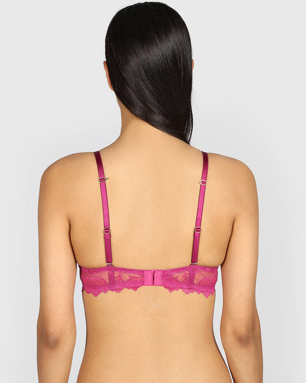 La Senza Beyond Sexy Plunge Gel Padding Bra ELECTRIC ROUGE / 34B