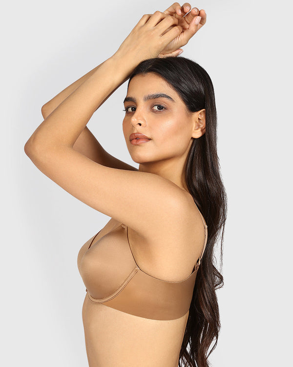 La Senza Body Kiss Demi Micro Pushup Bra PECAN / 34C