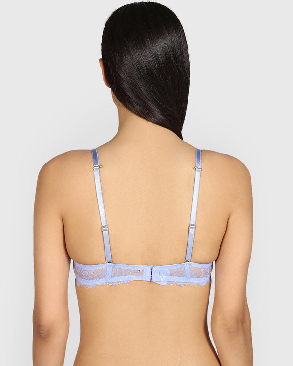 La Senza Beyond Sexy Plunge Gel Padding Bra PERIWINKLE DREAM / 34B