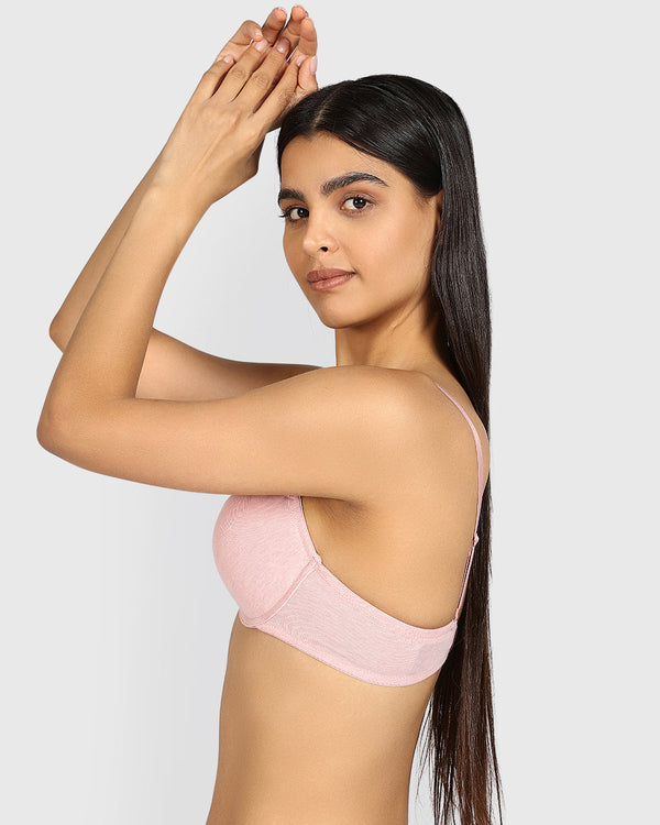 La Senza Remix Push-Up Plunge Bra ROYAL PINK HTR / 34B