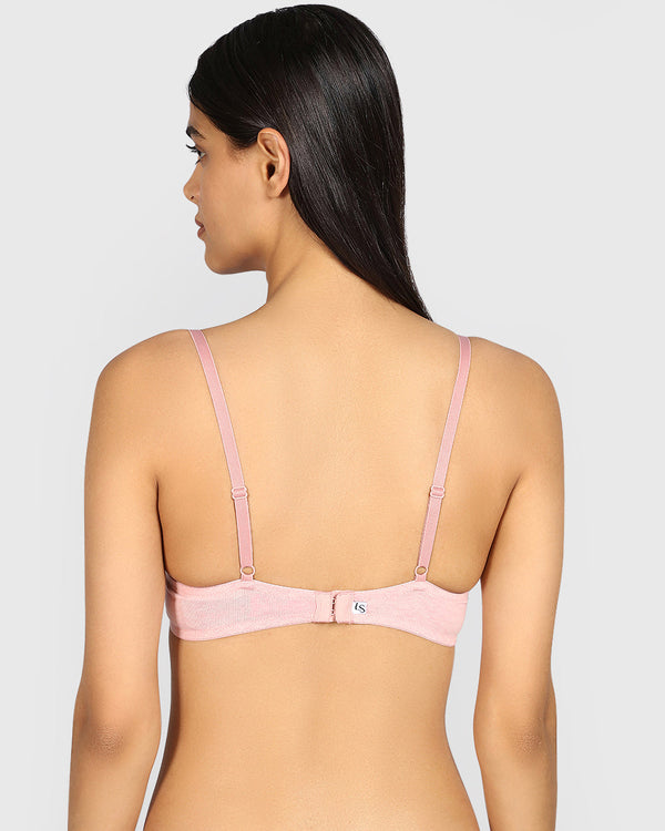 La Senza Remix Push-Up Plunge Bra ROYAL PINK HTR / 34B