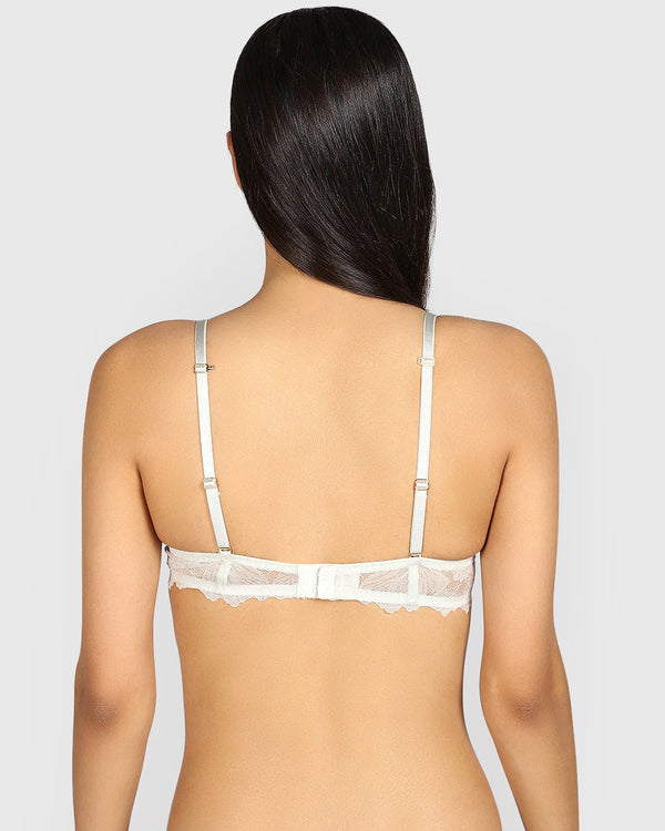 La Senza Hello Sugar Plunge Double Pushup Bra DAWN BLUE / 34B