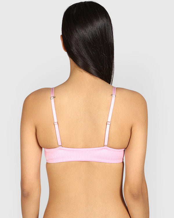 La Senza Hello Sugar Plunge Double Pushup Bra LILAC SACHET / 34B